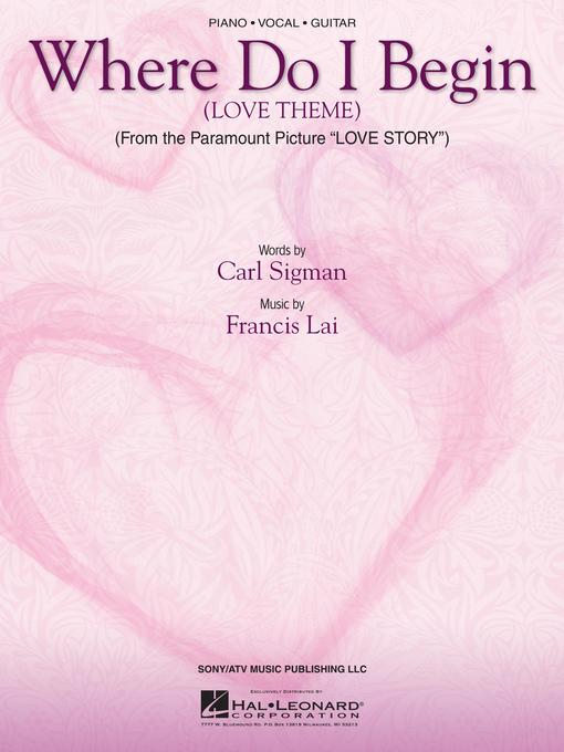 Title details for Where Do I Begin (Love Theme) (Sheet Music) by Carl Sigman - Available